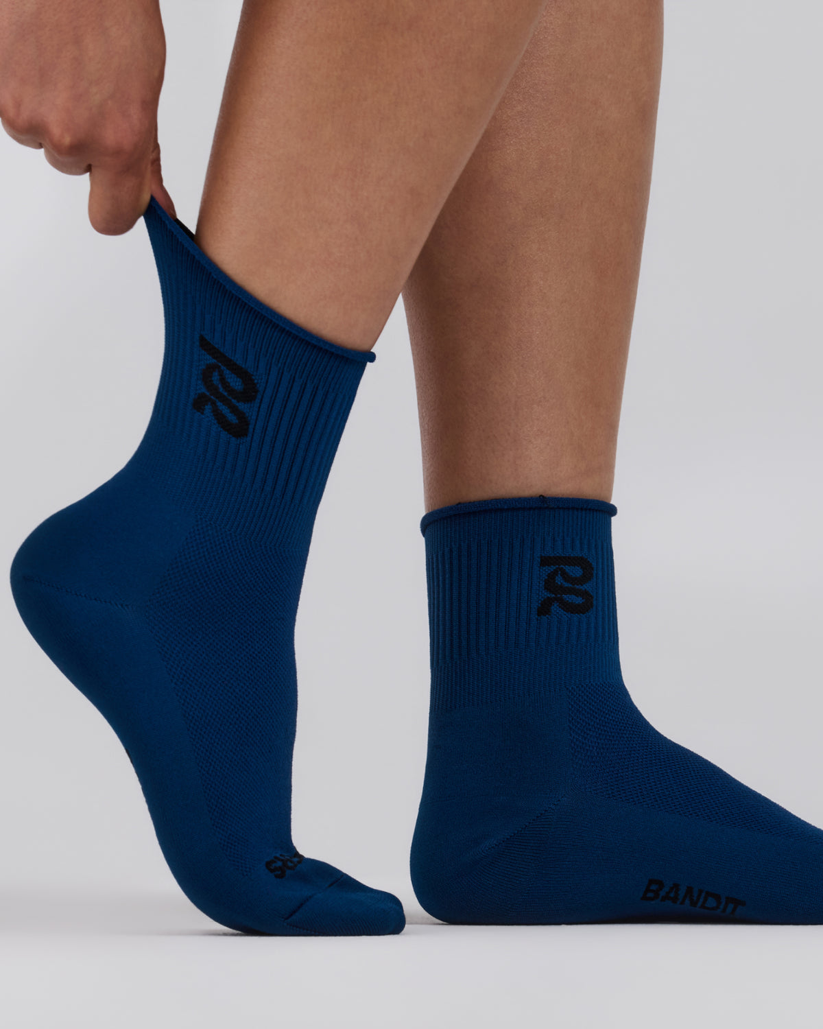 Lite Run™ Ribbed Quarter Socks - Aegean (2 Pack)
