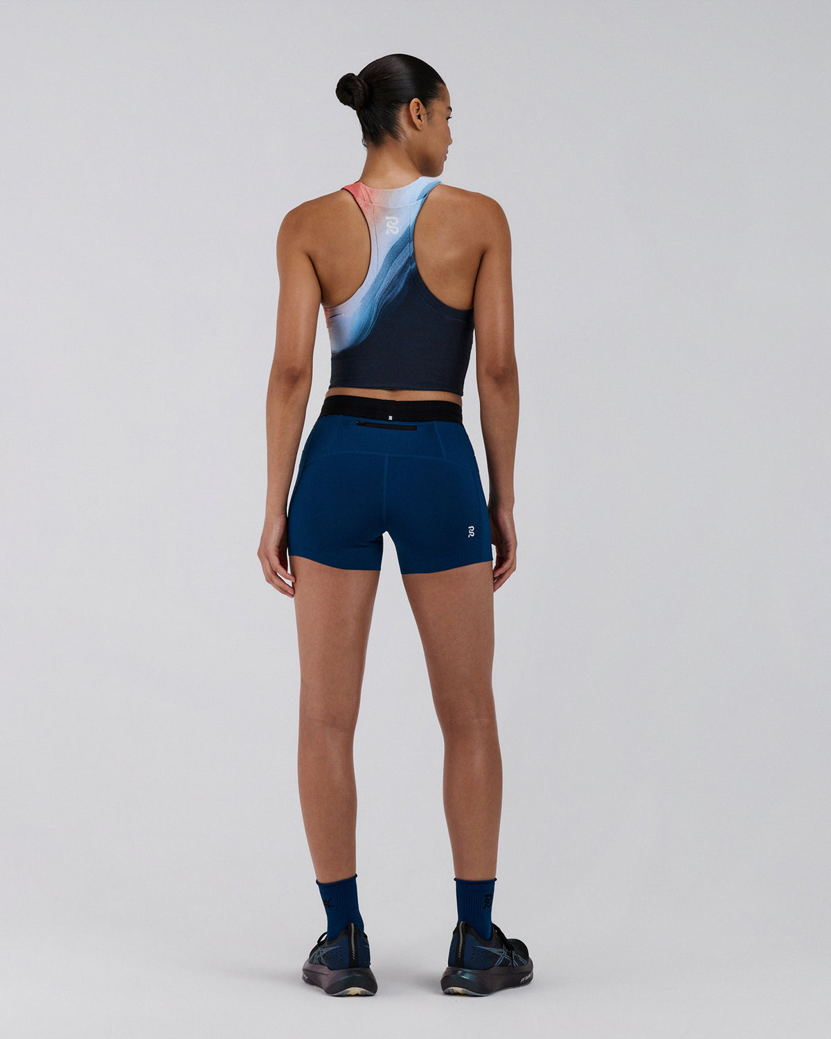 Lite Run™ Ribbed Quarter Socks - Aegean (2 Pack)