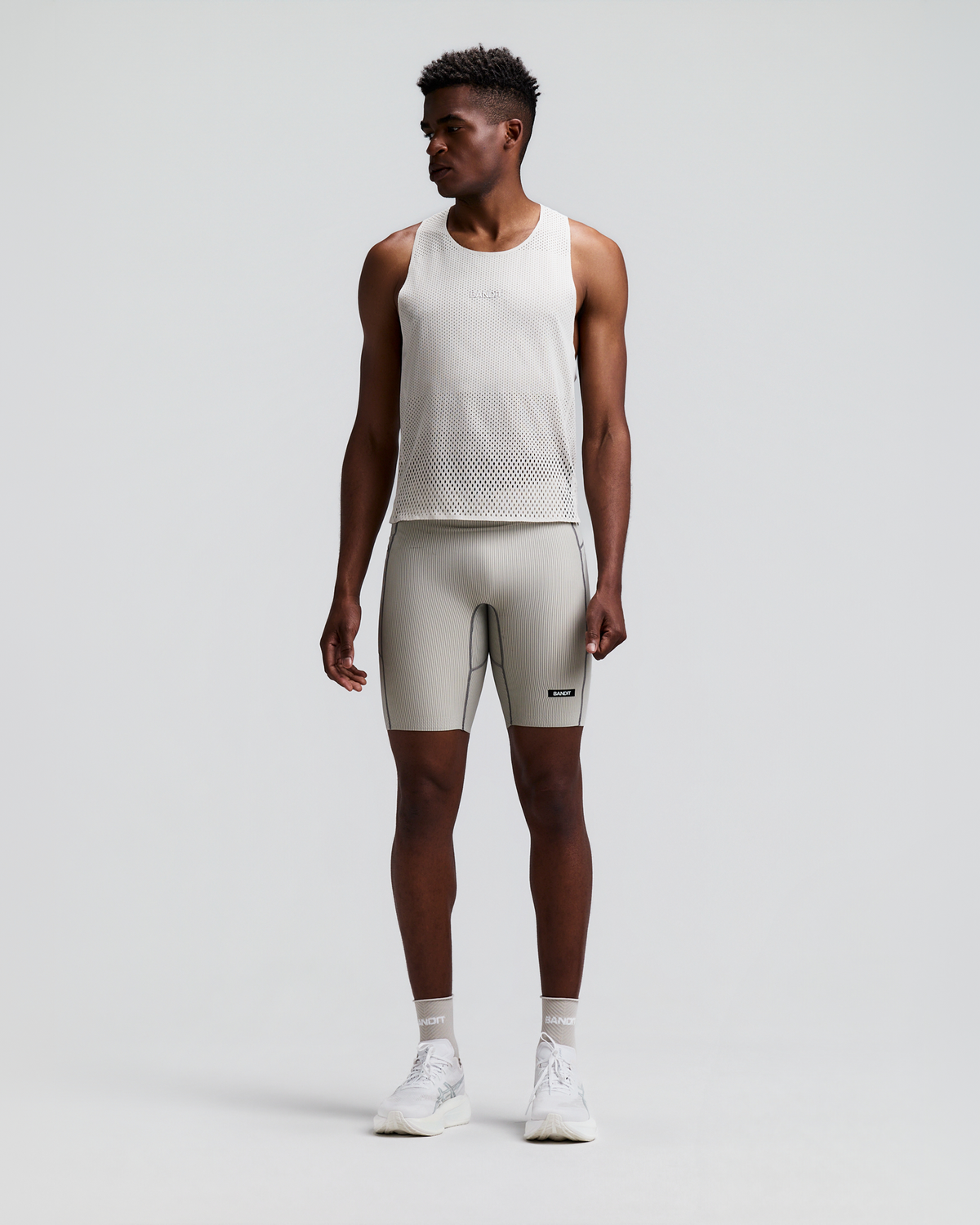 Men's Shredder™ Shorty Race Singlet - Plaster