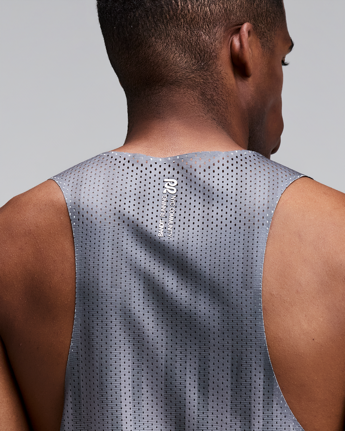 Men's Shredder™ Shorty Race Singlet - Uneven Gradient - Plaster