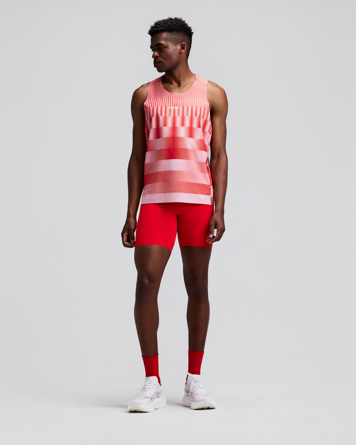 Men's CoolGrid™ Training Singlet with Flopack™ - Growing Grid - Poppy